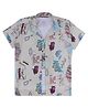 CAVIO Half Sleeves Abstract Printed Shirt With Tee - Lemon Yellow