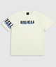 CAVIO Half Sleeves Comic Strip & Dive Into A Comic Book Text Printed Tee - White