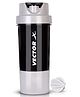 Vector X Thunder Inside Steel Shaker Bottle For Protein Shake With Material Grade 0.5 Non Toxic 500 ml Shaker (Grey)