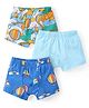 Babyhug 100% Cotton Knit Trunk with Boat Print Pack Of 3 - Multicolor
