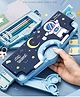 AKN TOYS Sky Travel Multifunctional Pencil Magnetic Box High Tech Creative Cartoon Stationery Box Space Double Layer Large Capacity Double Sided Pencil Box