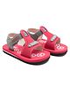 Beanz Brand Name  Detailed Velcro Closure Sandals -  Red & Grey