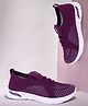 CHamps SHOES Knitted Casual Shoes - Dark Purple