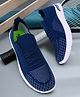 CHamps SHOES Knitted Casual Shoes - Teal Blue