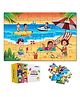 The Puzzl Co - Set of 2 Jigsaw Puzzles - 48 Pcs Each | Big Size  18x12 | Designed by Puzzle Experts  Colorful Design & Vacations Theme | Unique Characters | Birthday Gift