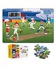 The Puzzl Co - Set of 2, Sports Theme Jigsaw Puzzle for Kids, 24 Pcs Each, Large Size Puzzle Game with Activity Sheets, Birthday Gift Toys
