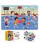 The Puzzl Co - Set of 2, Sports Theme Jigsaw Puzzle for Kids, 24 Pcs Each, Large Size Puzzle Game with Activity Sheets, Birthday Gift Toys