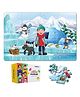 The Puzzl Co, Set of 2, Summer + Snow Jigsaw Puzzles, 16 Pcs Each, Seasons Theme, Educational Toy by Puzzle Experts, Gift for Kids