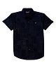 GINI & JONY Half Sleeves Abstract Printed Shirt - Navy Blue