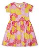 GINI & JONY Half Sleeves Floral Printed Dress - Pink