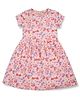 GINI & JONY Half Sleeves Butterflies Printed Dress - Pink