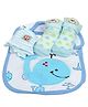 Babies Bloom Gift Set Whale Design Set of 3 - Blue White