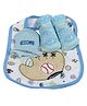 Babies Bloom Gift Set Little Brother Design Set of 3 - Blue White