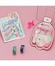 Yellow Bee Resin Craft Set with Mixed Beads and Glitter Sequins, 2 Sets, Pink & Blue