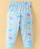 Child World Interlock Knit Full Length Lounge Pants With Elephant Print -Sky Blue