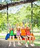 Hop N Play Backyard Durable and Fun Outdoor Colourful Tree Swing Hammock for Kids with Handles