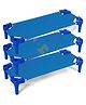 Hop N Play  Kids Stackable Bed for Preschool/Daycare, Sleeping Cots, Toddler Nap time Classroom Furniture, Standard Size (Stainless Steel Tubes)- Pack of 3
