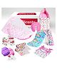 VParents  New Born Baby Combo pack of 14(0-6 Months)Pink Bedding Set for baby  (Assorted design and colour for remanining)