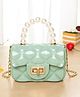 Babymoon Pearl Detailed Sling   Handbag - Green