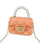 Babymoon Pearl Detailed Sling   Handbag - Peach