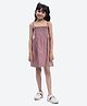 Shilpshakti Sleeveless Checked  Cotton Dress - Red