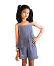 Shilpshakti Sleeveless Checked  Top And Short Set - Blue