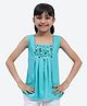 Shilpshakti Cotton Sleeveless Button Detailed Top - Sky Blue