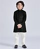 Vastramay Rayon Full Sleeves Sequin Embroidered Kurta And Pyjama Set - Black