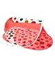 Homecute Foldable Baby Mosquito Net with Base (printed Deep Pink.)