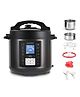 AGARO Imperial Electric Pressure Cooker, 6L, 14 Pre-Set multi Cooking Functions, Adjustable Pressure, Timer, Stainless Steel Pot, Pressure Cook, Slow Cook, Saute & More, Black