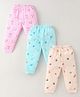Mini Donuts 100% Cotton Interlock Knit Full Length Lounge Pants Animal Print Pack of 3 - Multicolour