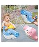Sanjary B/o Dolphin Bubble Gun With 160 ml Liquid toy for kids -Color & Design May Vary