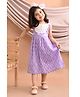 Kinder Kids Sleeveless Floral Printed Dress - Purple