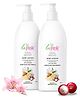 La Pink Ideal Bright Body Lotion With White Haldi & Lily Flower for Brightened Glass Skin Pack of 2 - 450 ml Each