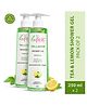 La Pink Tea & Lemon Shower Gel with White Haldi for Glowing and Refreshing Skin Pack of 2 - 250 ml Each