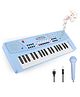 DOMENICO 37 Key Piano Keyboard Toy with Mic and Power Option Recording and Mic
