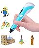 DOMENICO 3D Pen-2 Professional 3D Printing Drawing Pen with 3 Color PLA Filament - Multicolour