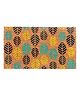 Onlymat Natural Coir Leaf Printed Rectangular Doormat (Multicolor)