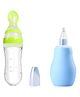 Baby Silicone  Nose Cleaner Nasal Aspirator and Silicone Easy Squeezy Spoon Food Feeder