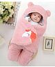 boxot impex Flannel Hooded Wearable Blanket Unicorn Patch-pink