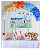 SpecialYou Bluey birthday party Theme Birthday Decoration Items for Baby Boy with Bluey Flex Poster Multi color Balloons bluey and bingo birthday theme decoration - 53 Pcs