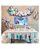 Special You Frozen theme birthday decorations Items for girls includes Purple, Pastel Blue, Silver, White and Metallic Blue balloons with Frozen Birthday Poster and Star Foil Balloons- 66 Items