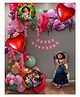 Special You 112 Items Encanto Theme Birthday Decoration Items includes pastel Pink, Purple, Green, Peach, Metallic Purple, Pink & Orange Balloons with Encanto Foil Balloon Set, Purple & Pink Wisteria