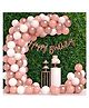 Special You Rosegold theme birthday decoration items for girls , Birthday Decoration kit , Balloons for Birthday decor , Birthday Balloons decoartion kit - 52 pcs