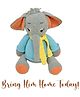 Happy Threads | Dusty Elephant | 33 cm