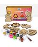 Mini Leaves Creative Me Wooden Fridge Magnets DIY Art and Craft Paint kit - 22 Pieces