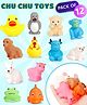 Fiddlerz 12 Pieces Chu Chu Bath Toys - Animal Shape & Color May Vary