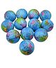 Asera 12 Pcs Soft Foam Sponge Balls with Globe Prints Light Weight- Kids Birthday Return Gifts - Set of 12