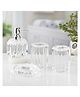 Kookee Acrylic Bathroom Set of 4 with Soap Dispenser