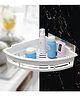 Kookee Wall Mounted Multi-Function Self Adhesive Plastic Corner Rack